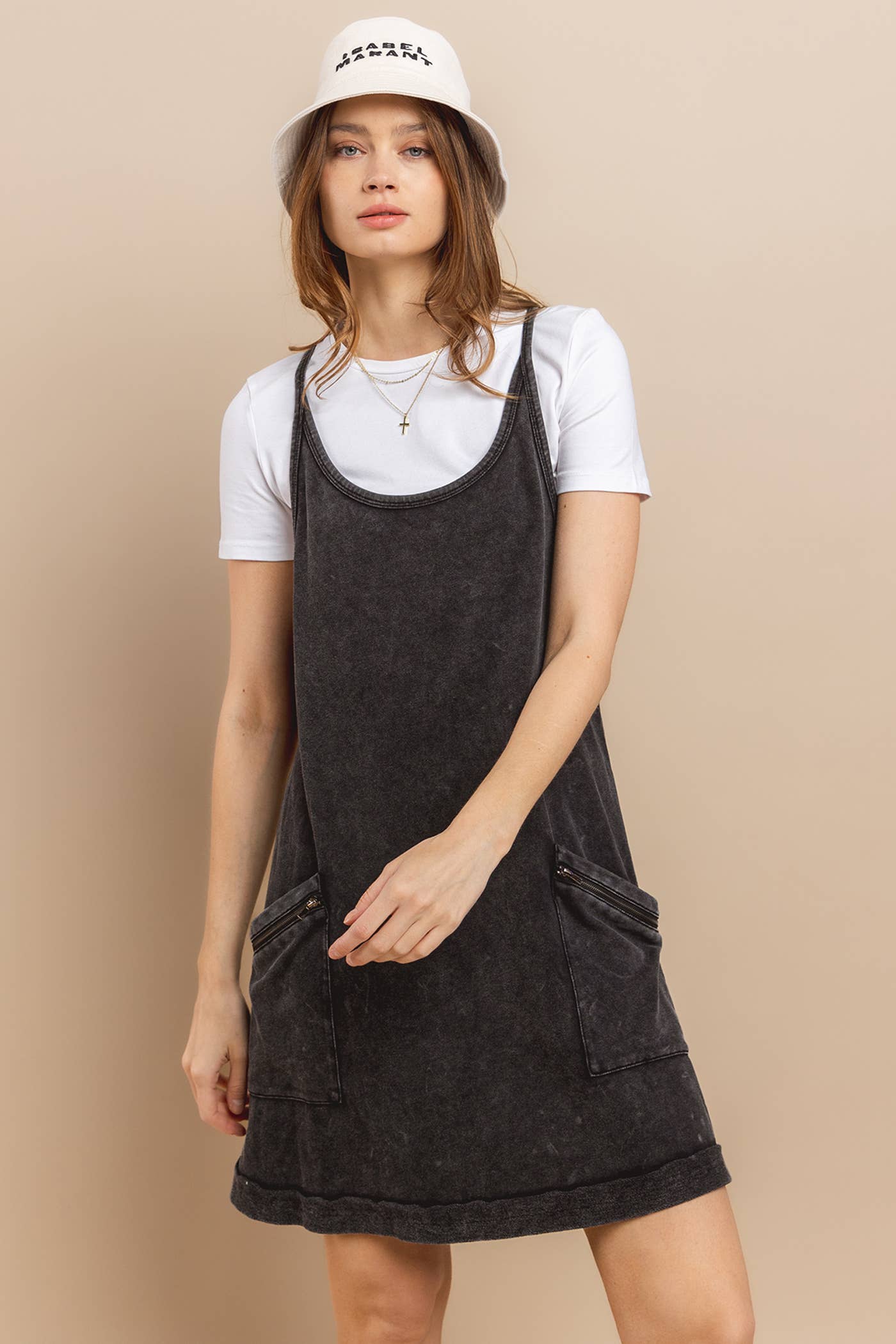 Mineral Washed French Terry Dress