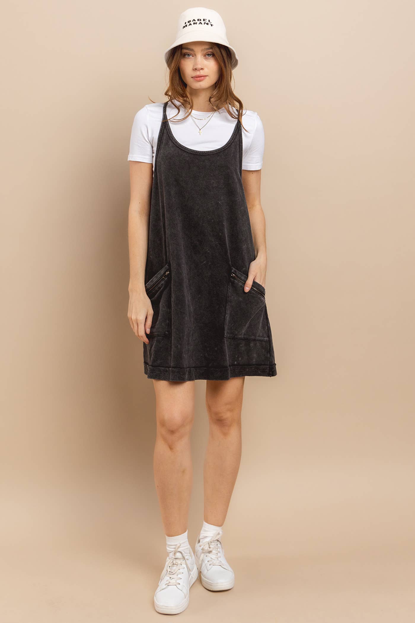 Mineral Washed French Terry Dress