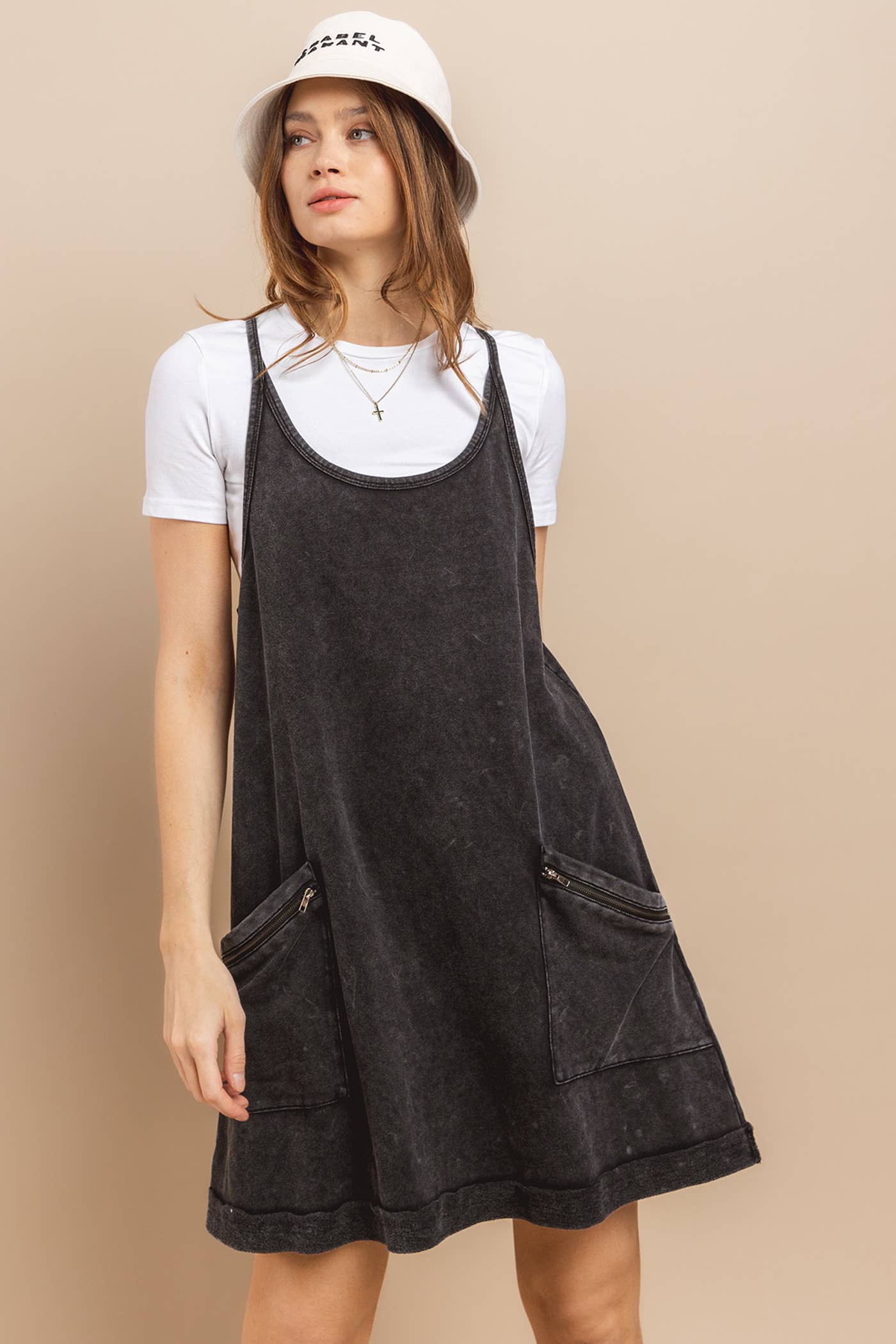 Mineral Washed French Terry Dress