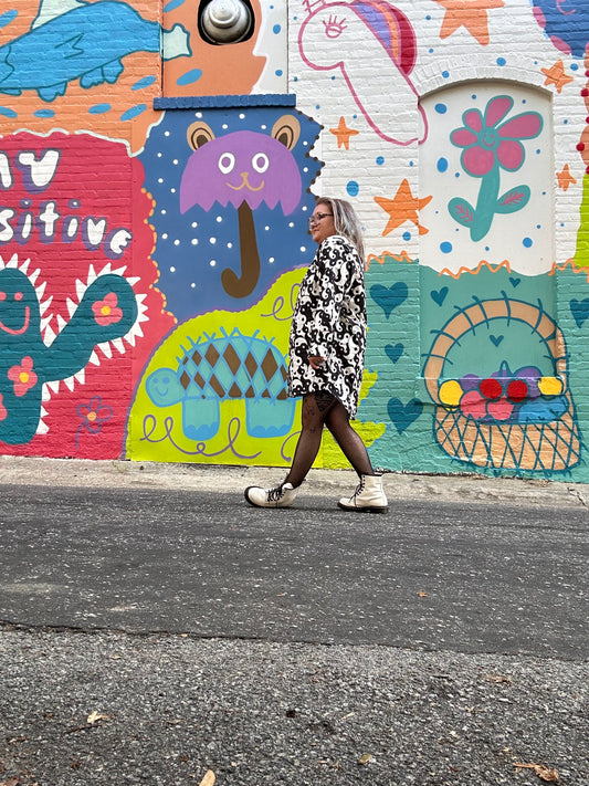 Yin to my Yang Shirt Dress