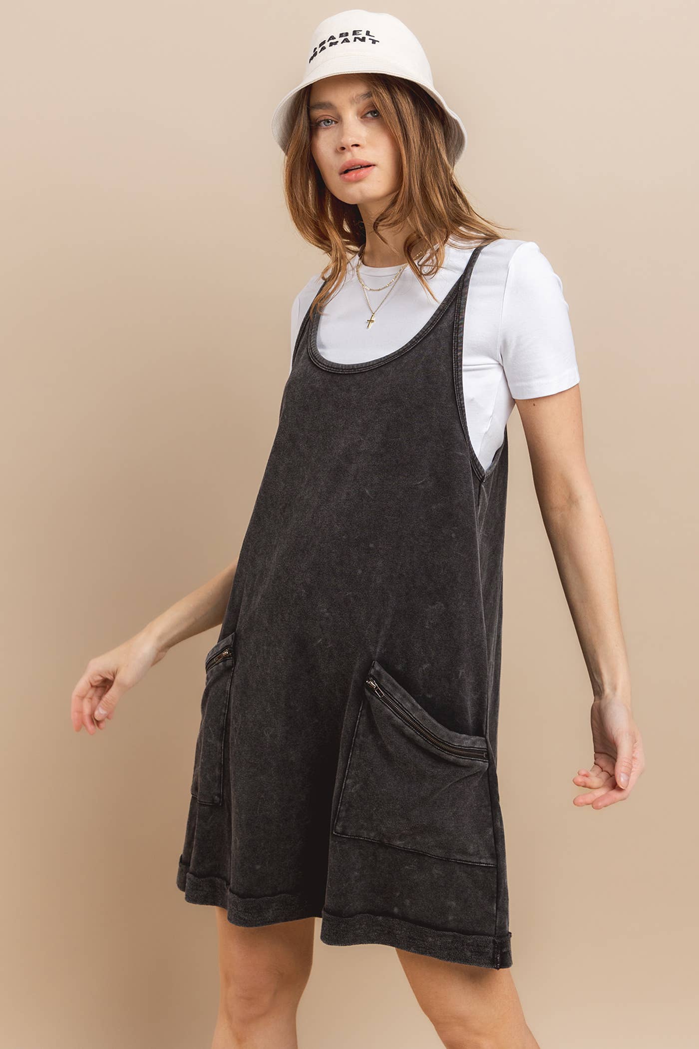 Mineral Washed French Terry Dress